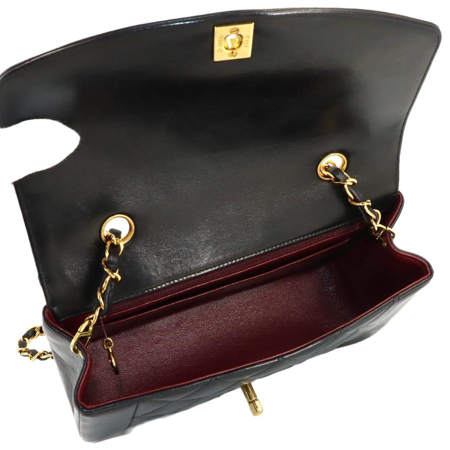 新品同様 シャネル CHANEL ダイアナ マトラッセ 22 チェーン ショルダー バッグ ラムスキン ブラック A01164 ヴィンテージ 90316527 CHANEL（シャネル） 新品同様 ダイアナ マトラッセ 22 チェーン