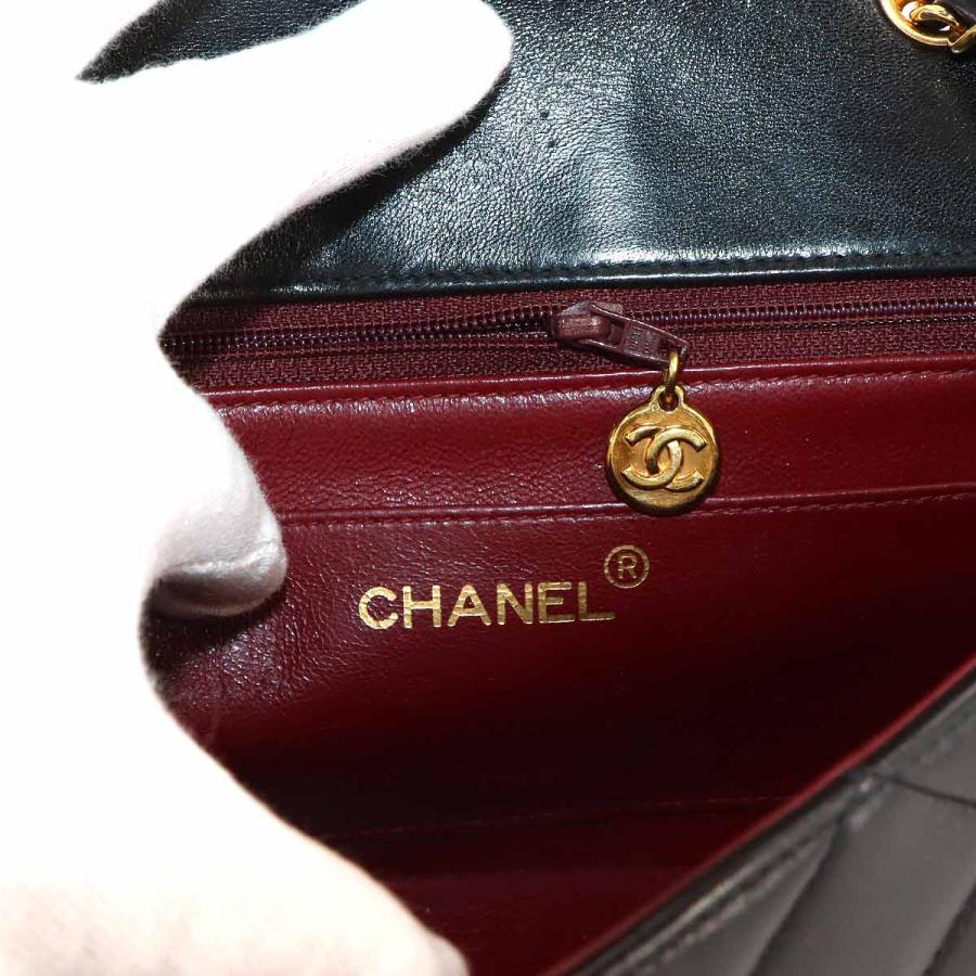 新品同様 シャネル CHANEL ダイアナ マトラッセ 22 チェーン ショルダー バッグ ラムスキン ブラック A01164 ヴィンテージ 90316527 CHANEL（シャネル） 新品同様 ダイアナ マトラッセ 22 チェーン