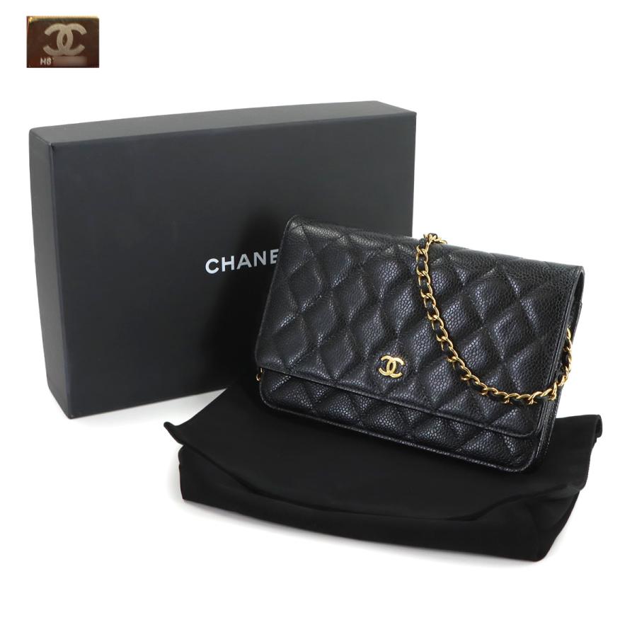 未使用 展示品 シャネル CHANEL マトラッセ クラシック チェーン ウォレット 長財布 キャビアスキン ブラック AP0250 VLP 90195907 CHANEL（シャネル） 新品同様 マトラッセ クラシック チェーン