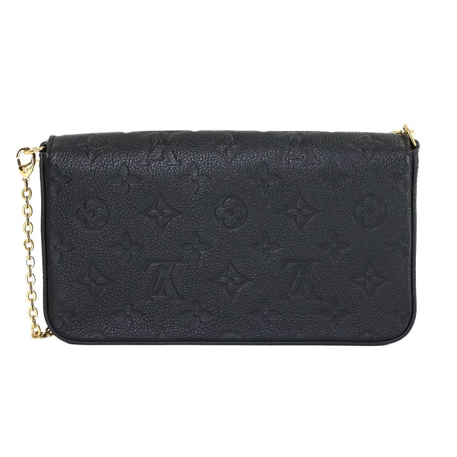新品同様 ルイ ヴィトン LOUIS VUITTON モノグラム アンプラント ポシェット フェリシー チェーン ウォレット ノワール M64064 90316603の画像