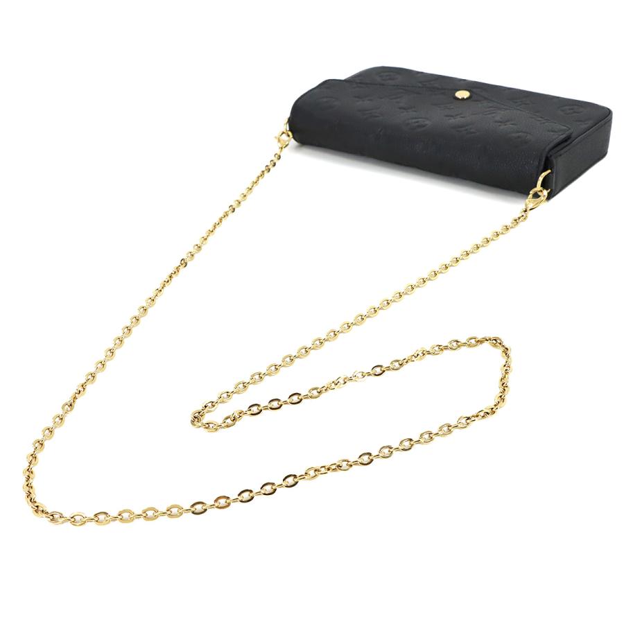新品同様 ルイ ヴィトン LOUIS VUITTON モノグラム アンプラント ポシェット フェリシー チェーン ウォレット ノワール M64064 90316603の画像
