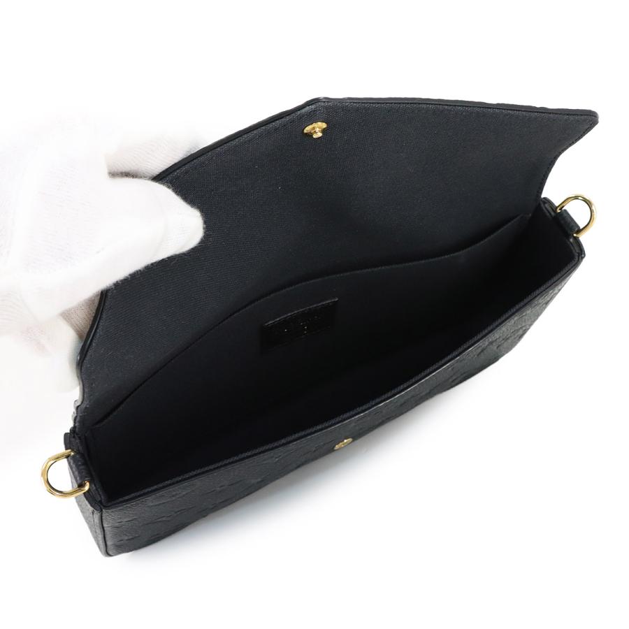 新品同様 ルイ ヴィトン LOUIS VUITTON モノグラム アンプラント ポシェット フェリシー チェーン ウォレット ノワール M64064 90316603の画像