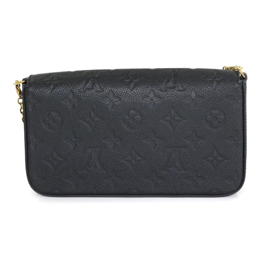 新品同様 ルイ ヴィトン LOUIS VUITTON モノグラム アンプラント ポシェット フェリシー チェーン ウォレット ノワール  M64064 90316644の画像