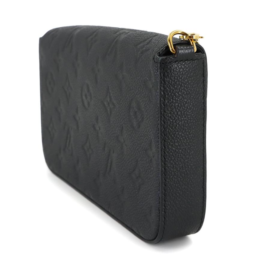 新品同様 ルイ ヴィトン LOUIS VUITTON モノグラム アンプラント ポシェット フェリシー チェーン ウォレット ノワール  M64064 90316644の画像