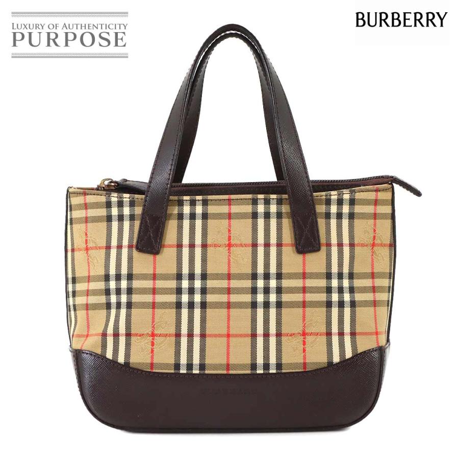 BURBERRY（バーバリー） ヘイマーケットチェック ミニ ハンド バッグ 