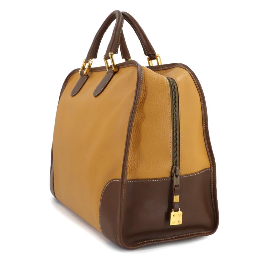 LOEWE（ロエベ） アマソナ 40 ハンド ボストン バッグ レザー ブラウン