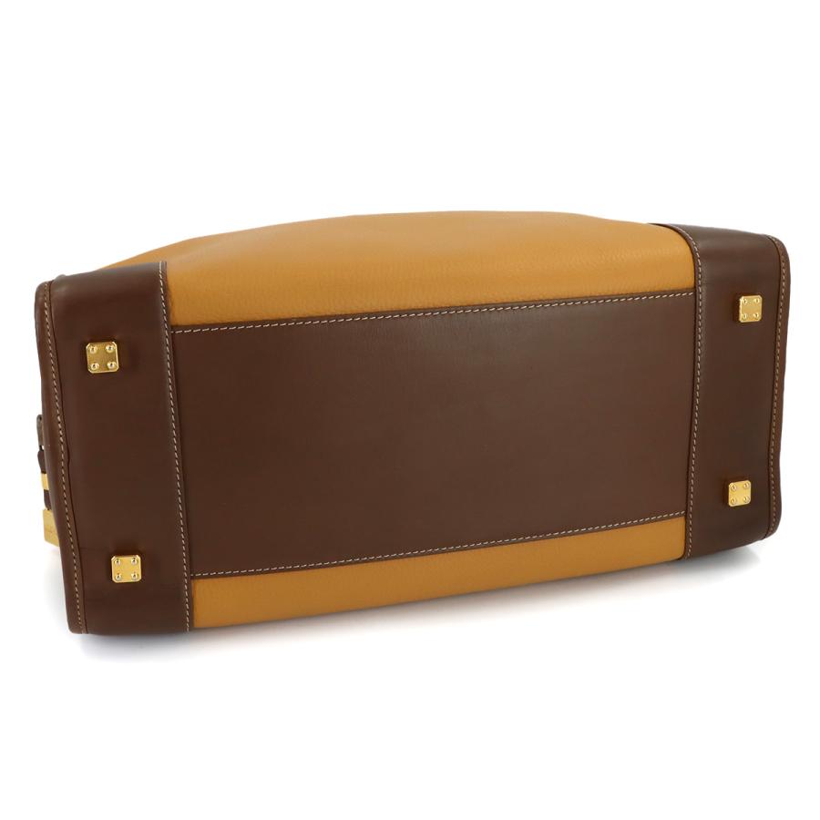LOEWE（ロエベ） アマソナ 40 ハンド ボストン バッグ レザー ブラウン