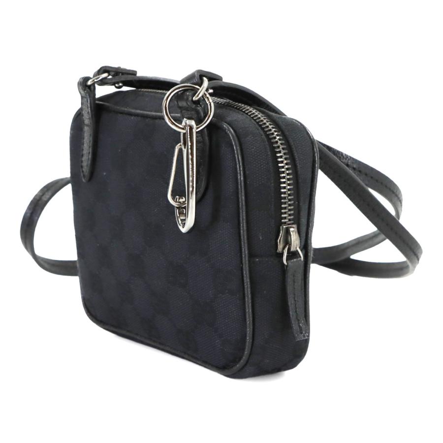 GUCCI（グッチ） GUCCI GGキャンバス ミニ ショルダー バッグ レザー