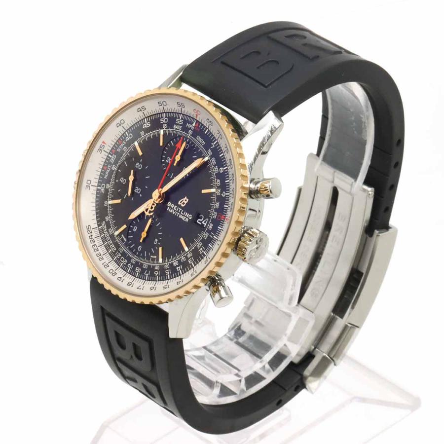 ブライトリング BREITLING ナビタイマー コンビ U13324 クロノグラフ メンズ 腕時計 デイト ブラック PG 自動巻き navitimer 90316760 ブライトリング（BREITLING） ナビタイマー コンビ U13324 クロノ