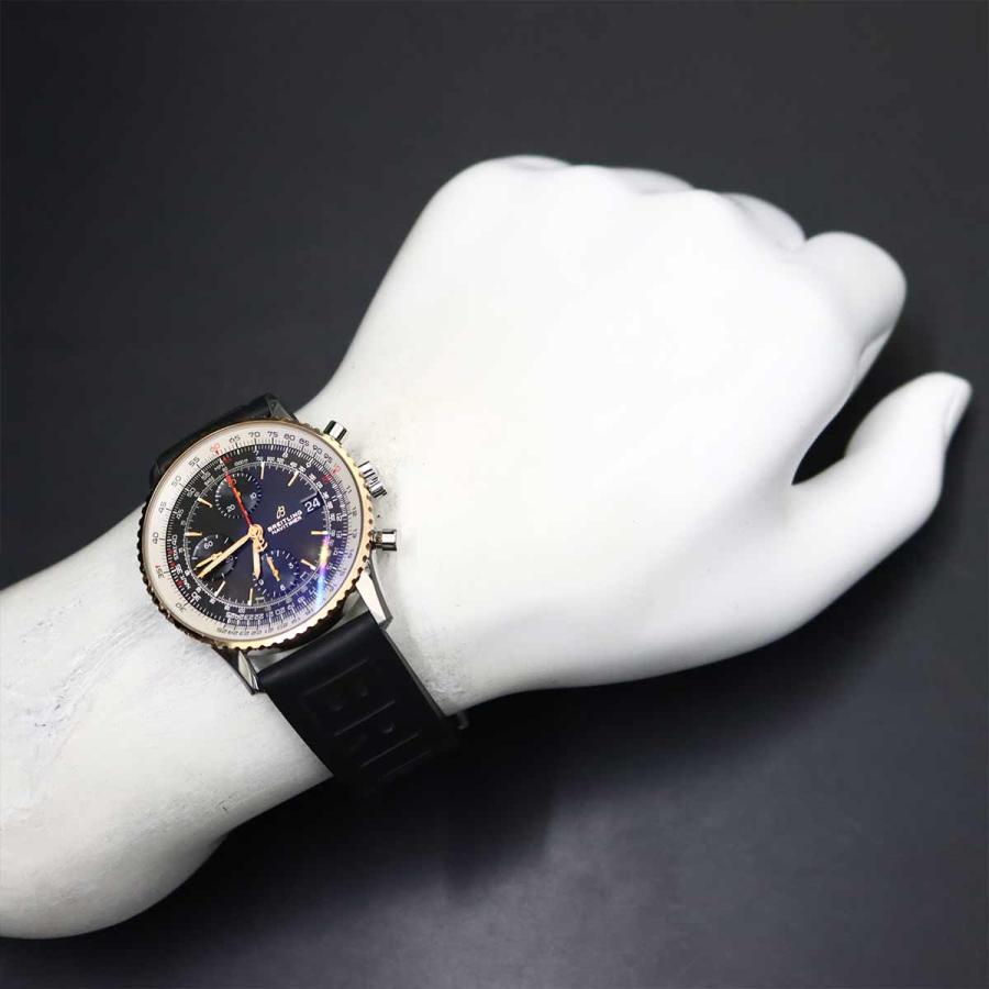ブライトリング BREITLING ナビタイマー コンビ U13324 クロノグラフ メンズ 腕時計 デイト ブラック PG 自動巻き navitimer 90316760 ブライトリング（BREITLING） ナビタイマー コンビ U13324 クロノ