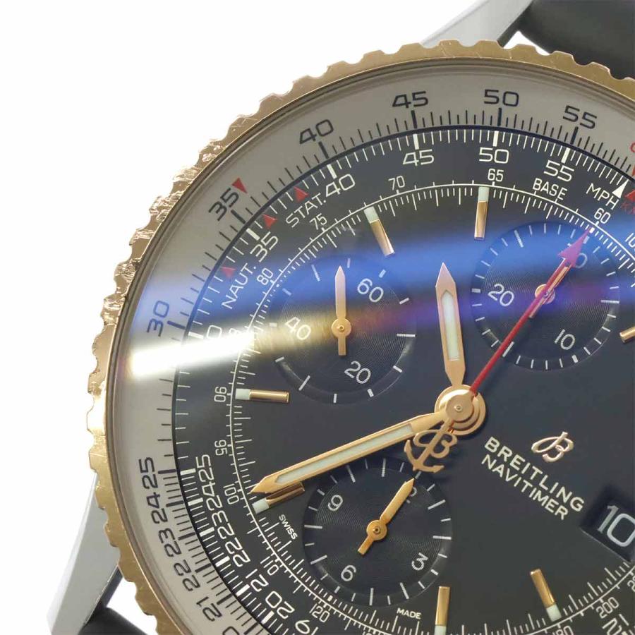 ブライトリング BREITLING ナビタイマー コンビ U13324 クロノグラフ メンズ 腕時計 デイト ブラック PG 自動巻き navitimer 90316760 ブライトリング（BREITLING） ナビタイマー コンビ U13324 クロノ