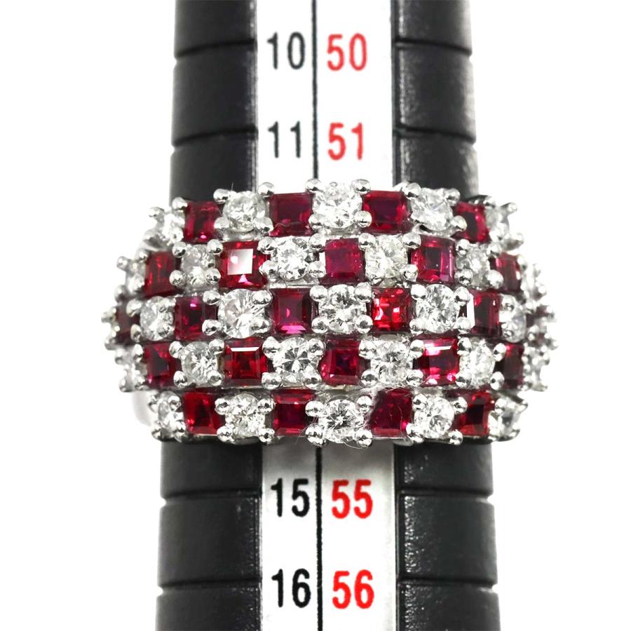 リング 12.5号 ルビー 2.32ct ダイヤ 1.81ct Pt プラチナ 指輪 Ruby Ring 90316767_6