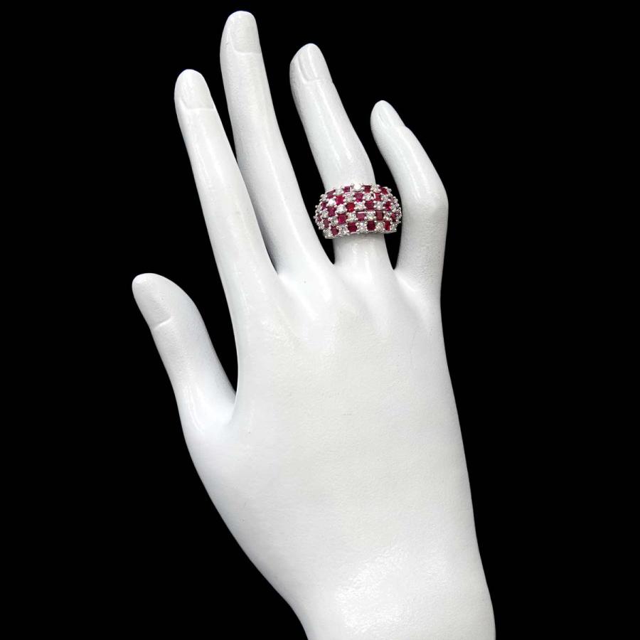 リング 12.5号 ルビー 2.32ct ダイヤ 1.81ct Pt プラチナ 指輪 Ruby Ring 90316767_7
