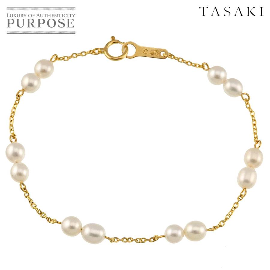 TASAKI（タサキ） 淡水真珠 4.8-4.4mm ブレスレット 16.5cm K18 YG