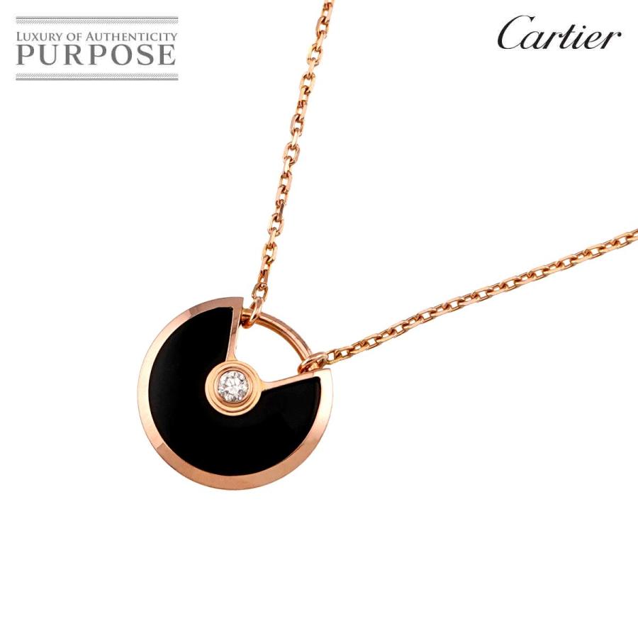 Cartier（カルティエ） アミュレットドゥ オニキス ダイヤ ネックレス 