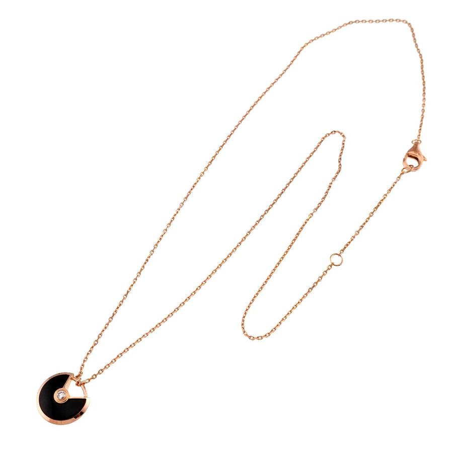 Cartier（カルティエ） アミュレットドゥ オニキス ダイヤ ネックレス 