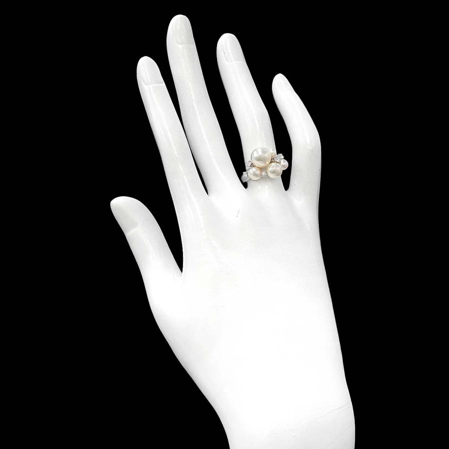 TASAKI（タサキ） TASAKI 12.5号 リング アコヤ真珠 7.9-3.9mm ダイヤ 