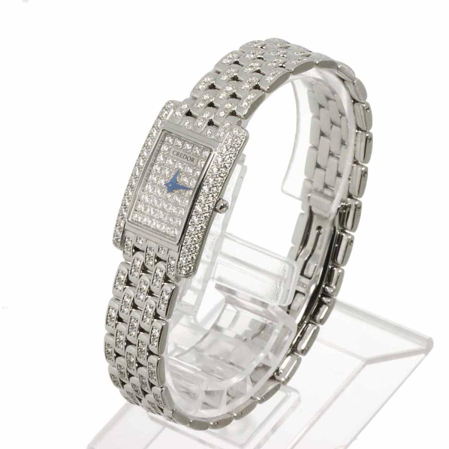 セイコー SEIKO クレドール レディース 腕時計 5A70-0AH0 純正 ダイヤ K18WG ホワイトゴールド クォーツ ウォッチ CREDOR 90316833 SEIKO（セイコー） クレドール レディース 腕時計 5A70-0AH0 純正