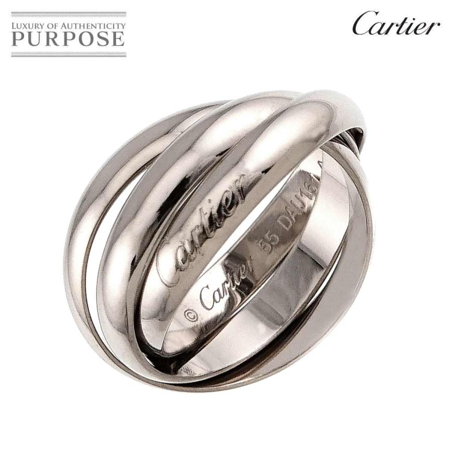 Cartier（カルティエ） トリニティ MM #55 リング K18 WG 3連 750