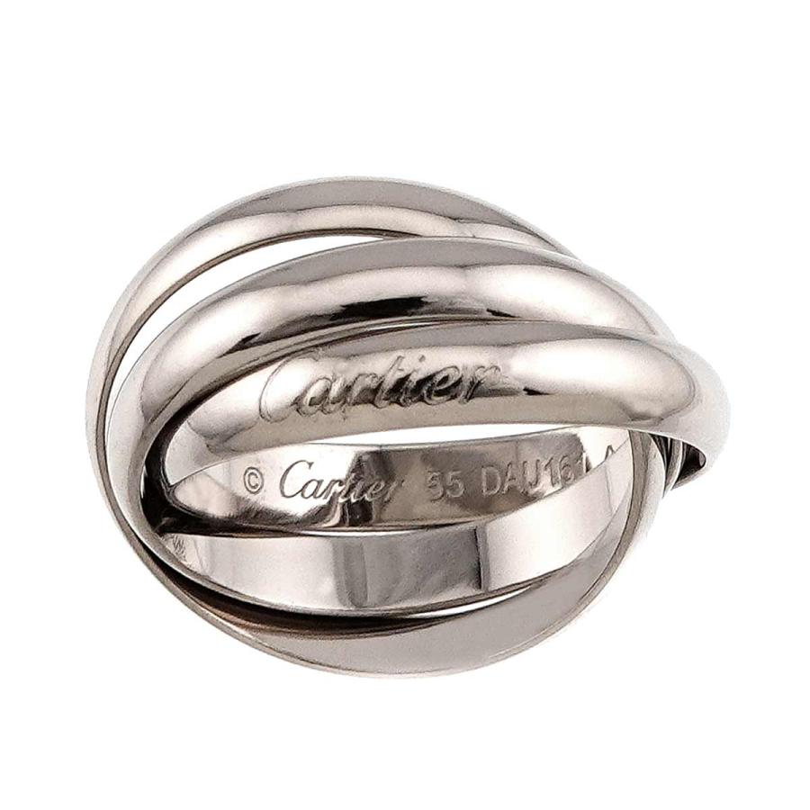 Cartier（カルティエ） トリニティ MM #55 リング K18 WG 3連 750