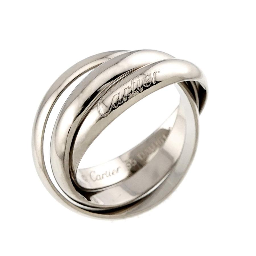 Cartier（カルティエ） トリニティ MM #55 リング K18 WG 3連 750