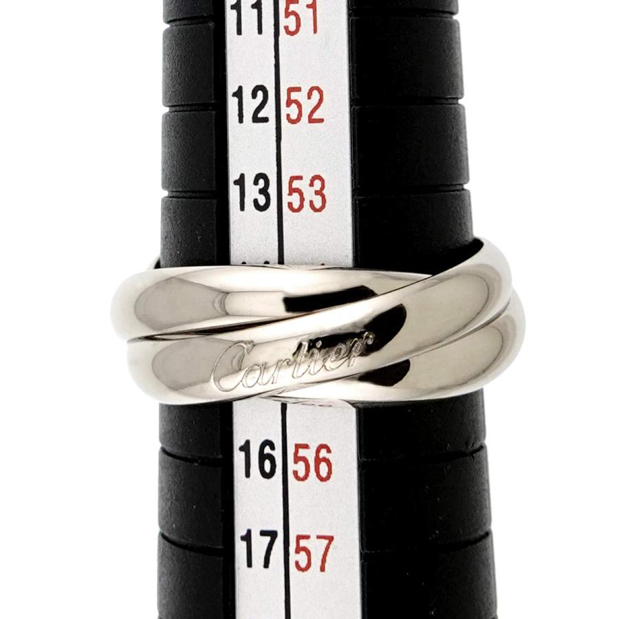 Cartier（カルティエ） トリニティ MM #55 リング K18 WG 3連 750
