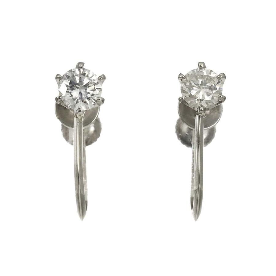 ダイヤ 0.15ct/0.15ct イヤリング Pt プラチナ Diamond Earrings Clip 