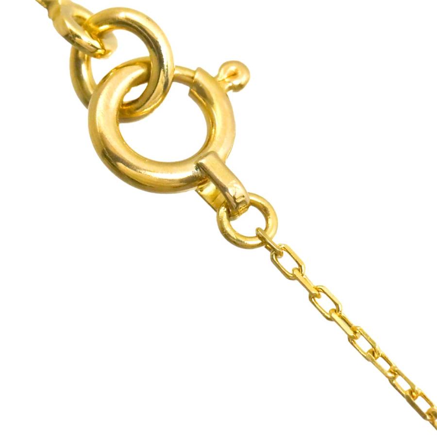 AHKAH（アーカー） バタフライ ダイヤ 0.06ct ネックレス 40cm K18 YG