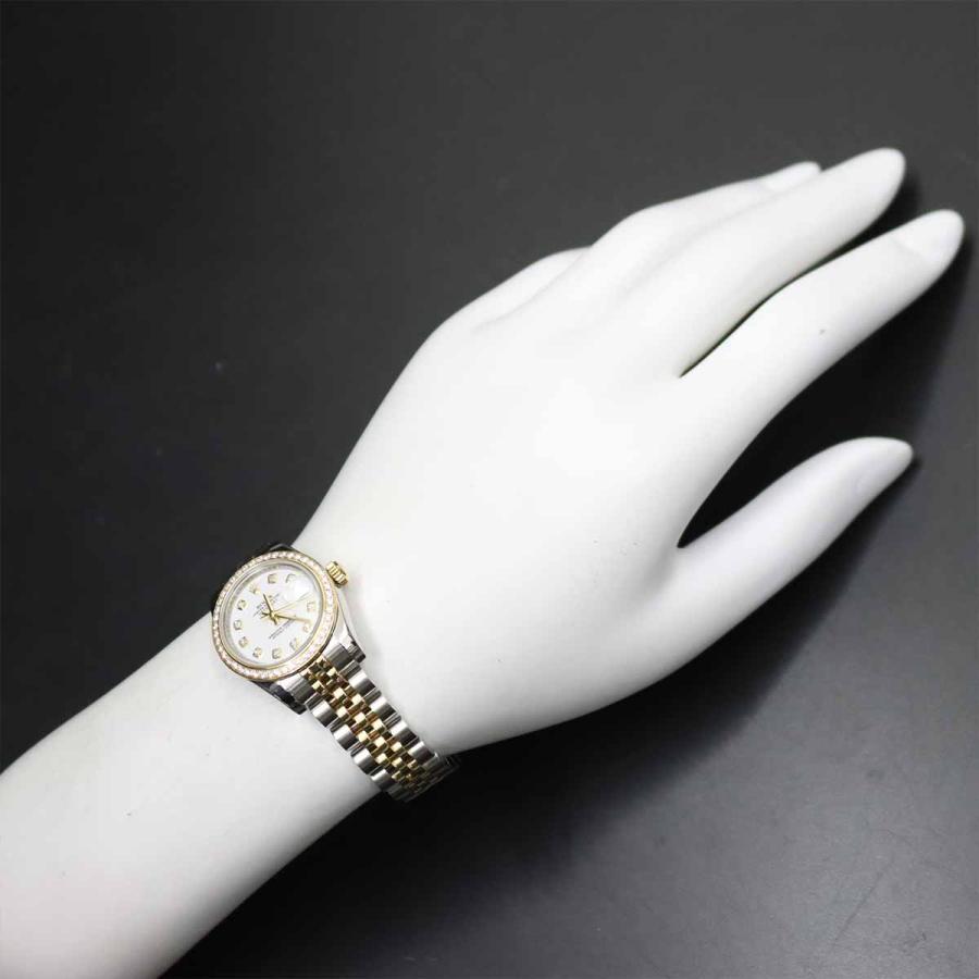 ロレックス ROLEX レディ デイトジャスト コンビ 179383G ランダム番 ルーレット ダイヤベゼル 10P ダイヤ K18YG Datejust 90317146 ROLEX（ロレックス） レディ デイトジャスト コンビ 179383G ランダム