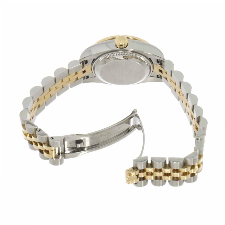 ロレックス ROLEX レディ デイトジャスト コンビ 179383G ランダム番 ルーレット ダイヤベゼル 10P ダイヤ K18YG Datejust 90317146 ROLEX（ロレックス） レディ デイトジャスト コンビ 179383G ランダム