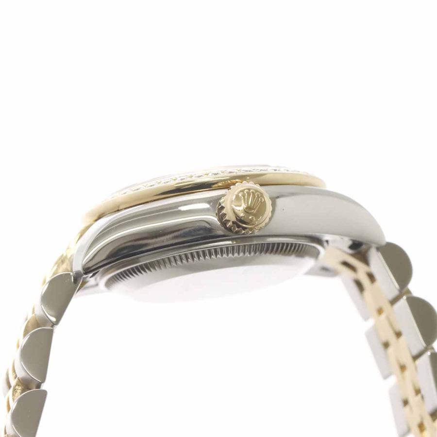 ロレックス ROLEX レディ デイトジャスト コンビ 179383G ランダム番 ルーレット ダイヤベゼル 10P ダイヤ K18YG Datejust 90317146 ROLEX（ロレックス） レディ デイトジャスト コンビ 179383G ランダム