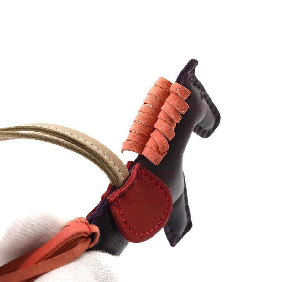 エルメス HERMES ロデオ PM バッグ チャーム アニョーミロ レザン フラミンゴ ルージュヴィフ アルジル A刻印 Rodeo PM 90317223の画像