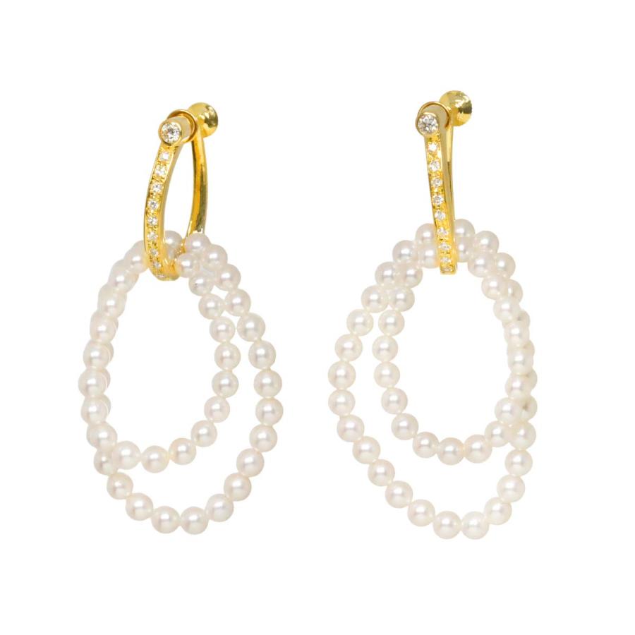 TASAKI（タサキ） ベビーパール 3.9-3.6mm ダイヤ 0.19ct/0.19ct 