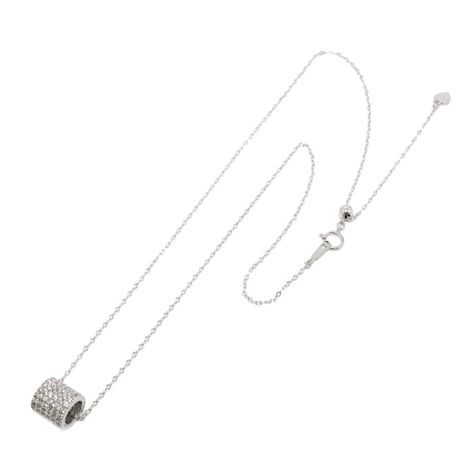 ダイヤ 1.00ct ネックレス 45cm K18 WG ホワイトゴールド 750 Diamond Necklace 90317335