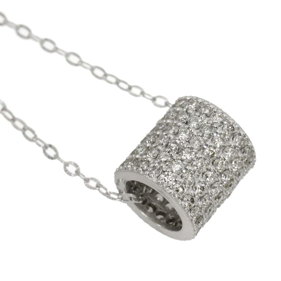 ダイヤ 1.00ct ネックレス 45cm K18 WG ホワイトゴールド 750 Diamond Necklace 90317335