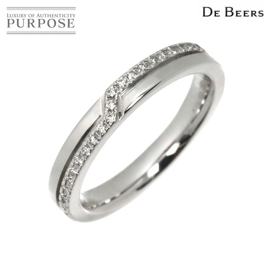 DE BEERS（デビアス） DE BEERS 9.5号 リング ダイヤ 0.14ct K18 WG 