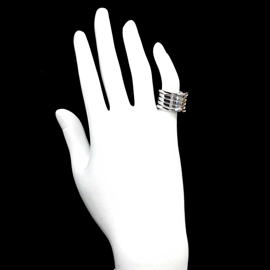 BVLGARI ブルガリ ビー ゼロワン リング ホワイトゴールド サイズ51 BVLGARI（ブルガリ） ビーゼロワン 5バンド #51 リング K18 WG