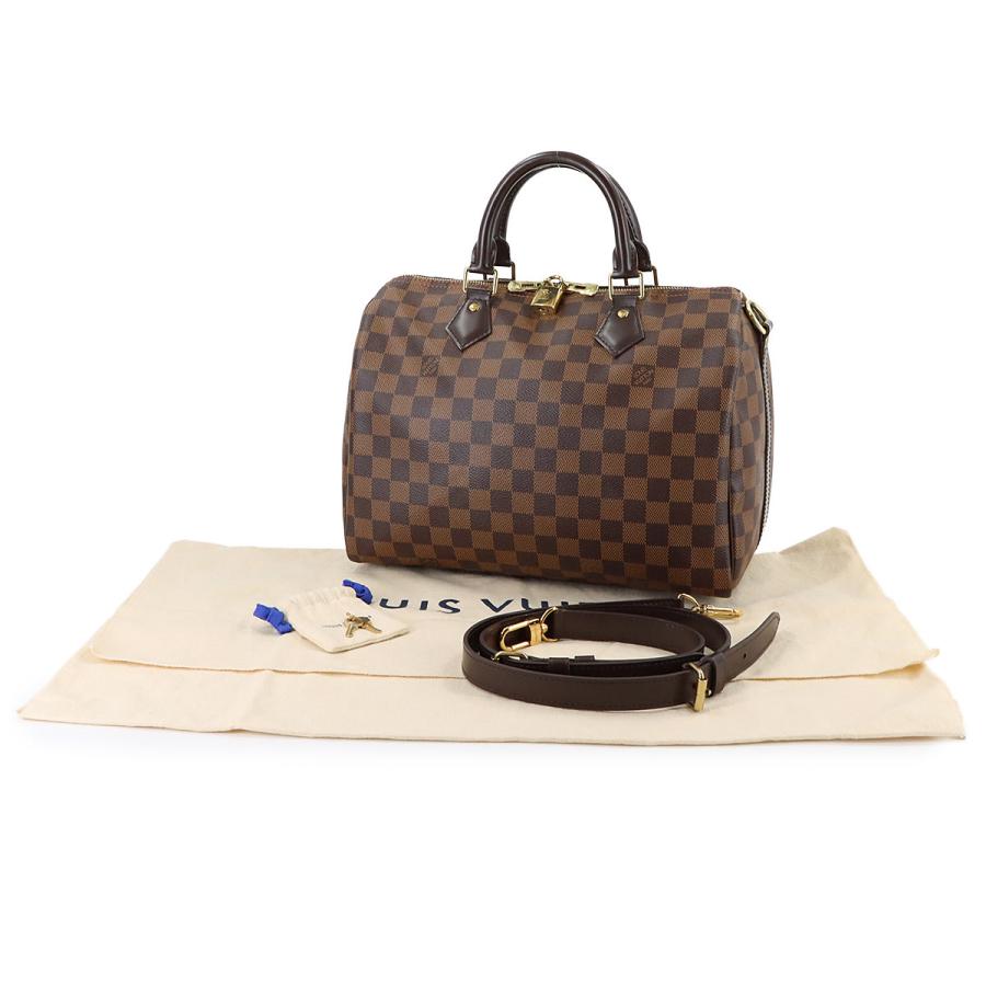 新品同様 ルイ ヴィトン LOUIS VUITTON ダミエ スピーディ バンドリエール 30 2way ハンド ショルダー バッグ エベヌ N41367 90317410_1
