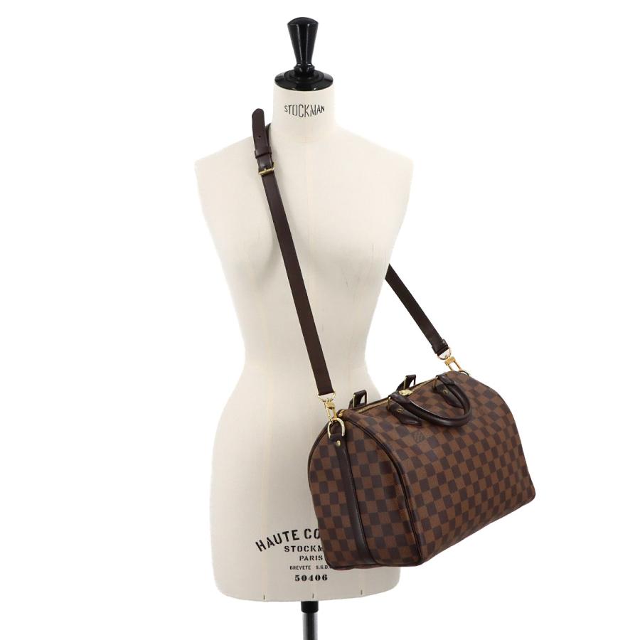 新品同様 ルイ ヴィトン LOUIS VUITTON ダミエ スピーディ バンドリエール 30 2way ハンド ショルダー バッグ エベヌ N41367 90317410_9