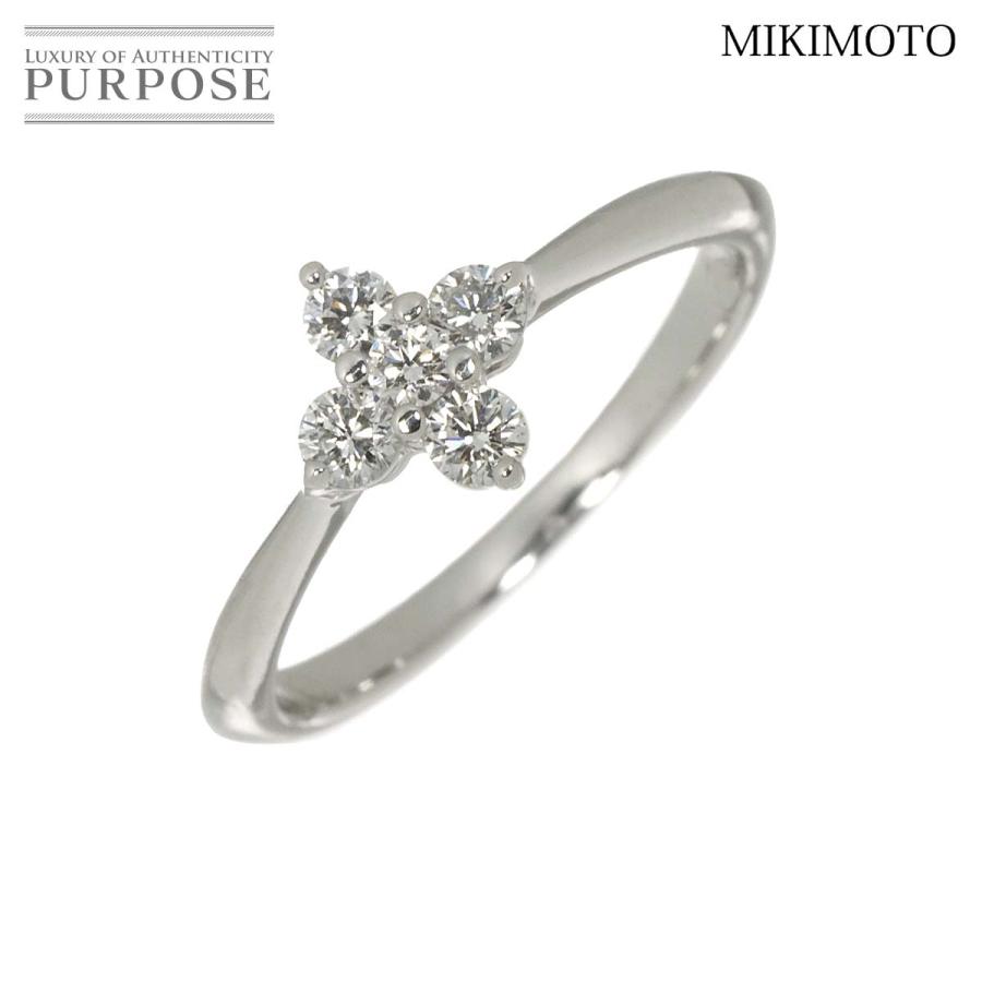 MIKIMOTO（ミキモト） MIKIMOTO 8号 リング ダイヤ 0.20ct K18 WG 