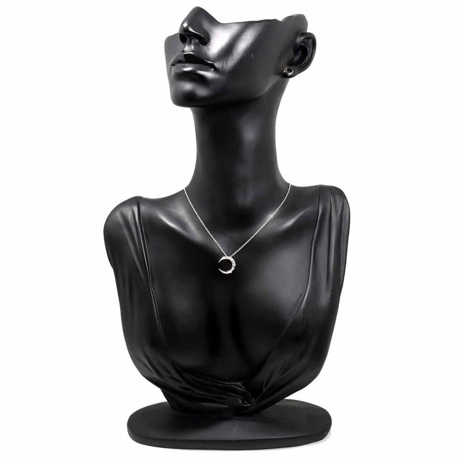 AHKAH（アーカー） ダイヤ 0.13ct ネックレス 42cm K18 WG ホワイト
