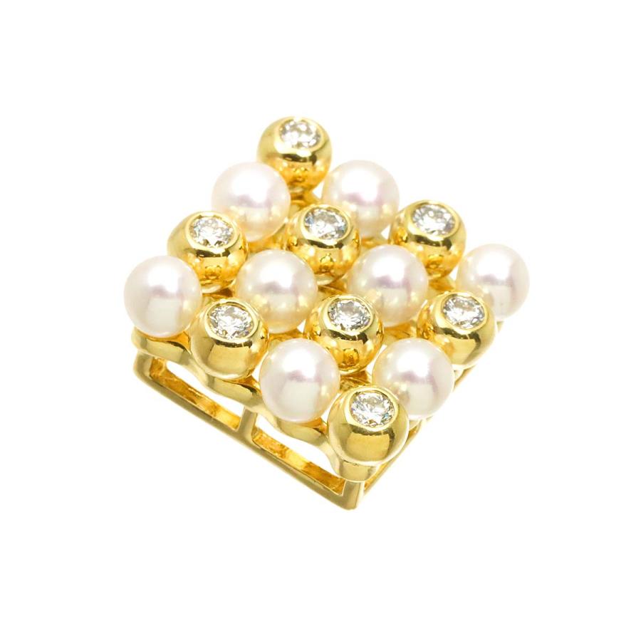 タサキ　ベビーパール チャーム ペンダントトップ TASAKI（タサキ） ベビーパール 3.8mm ダイヤ 0.32ct ペンダント