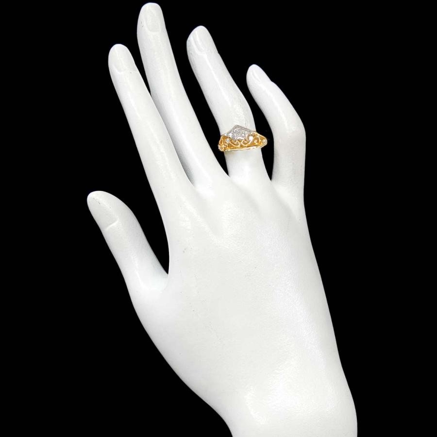 K9リング 11号 MIKIMOTO（ミキモト） MIKIMOTO 11号 リング ダイヤ 0.17ct K18 YG