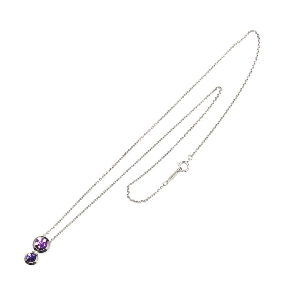 ティファニー TIFFANY&Co. アメジスト アイオライト ネックレス 45cm K18 WG ホワイトゴールド 750 Necklace 90317822_1