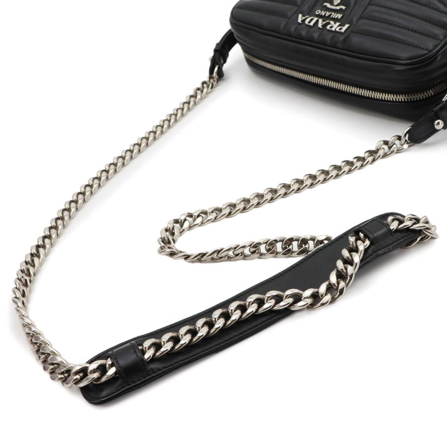 PRADA（プラダ） 新品同様 ダイアグラム チェーン ショルダー バッグ
