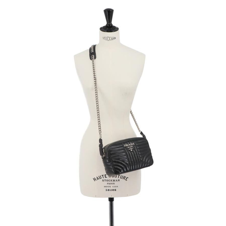 PRADA（プラダ） 新品同様 ダイアグラム チェーン ショルダー バッグ