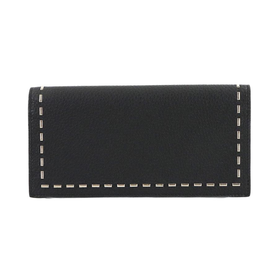 FENDI（フェンディ） 新品同様 セレリア 二つ折り 長財布 レザー