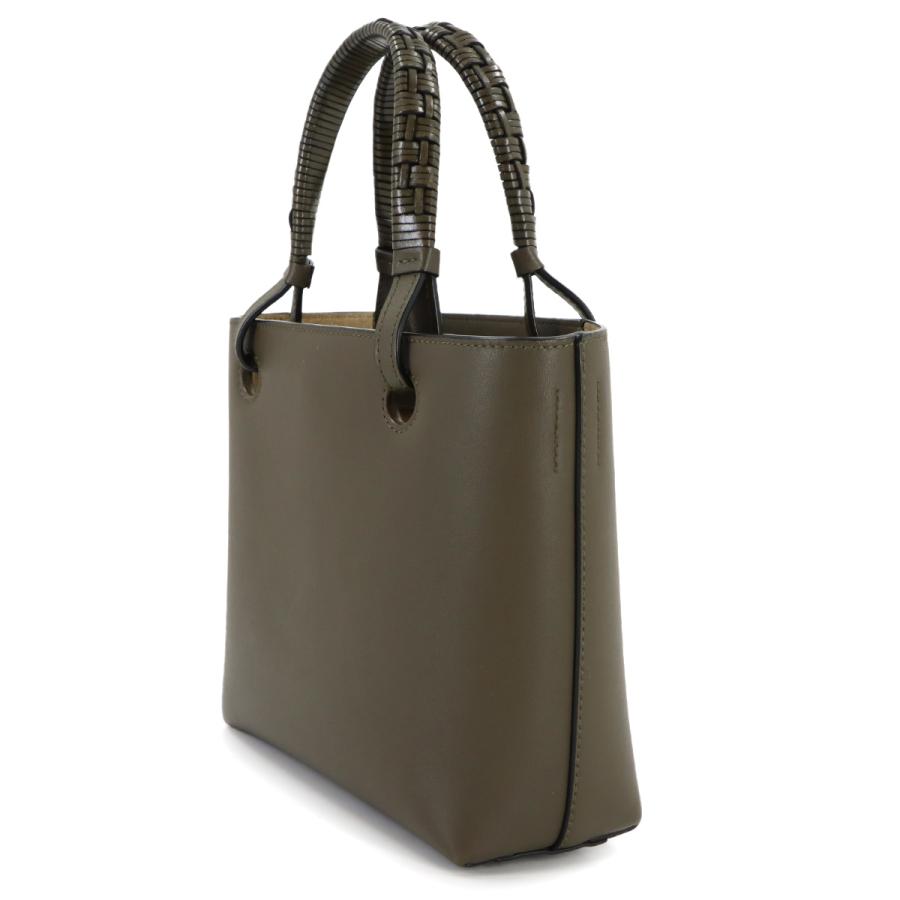 ✨LOEWE ロエベ トートバッグ アナグラム レザー カーキ ビジネス LOEWE（ロエベ） 新品同様 アナグラム ミニ 2way トート ショルダー