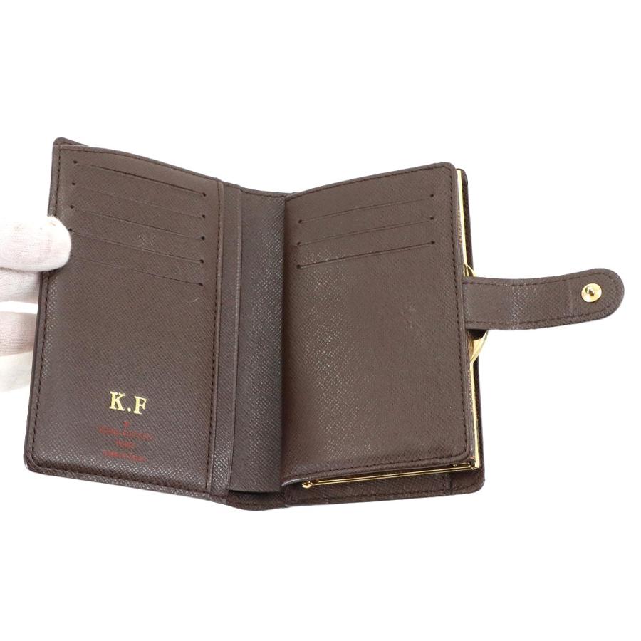 LOUIS VUITTON ダミエ ポルトフォイユ ヴィエノワ がま口折り財布 LOUIS VUITTON（ルイ・ヴィトン） 新品同様 ルイ ヴィトン ダミエ