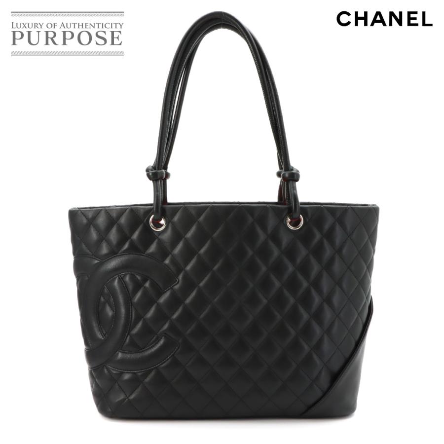 らんこ CHANEL ブラック トートバッグ CHANEL（シャネル） 新品同様 カンボンライン ラージ トート バッグ
